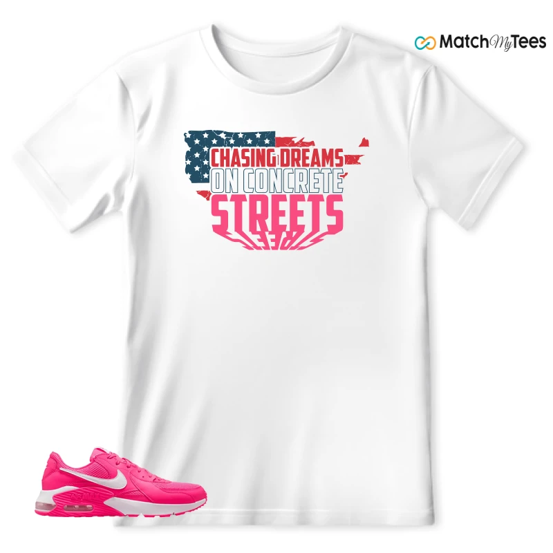 NIKE AIR MAX EXCEE BRIGHT PINK SNEAKER Matching Tees t-shirt