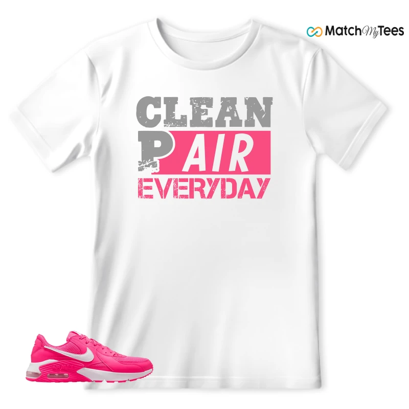 NIKE AIR MAX EXCEE BRIGHT PINK SNEAKER Matching Tees t-shirt