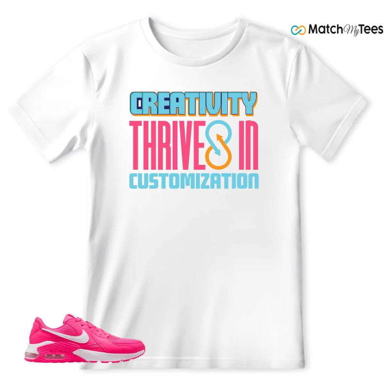 NIKE AIR MAX EXCEE BRIGHT PINK SNEAKER Matching Tees t-shirt