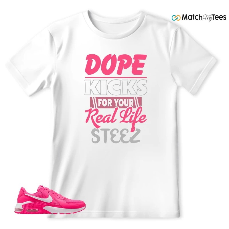 NIKE AIR MAX EXCEE BRIGHT PINK SNEAKER Matching Tees t-shirt