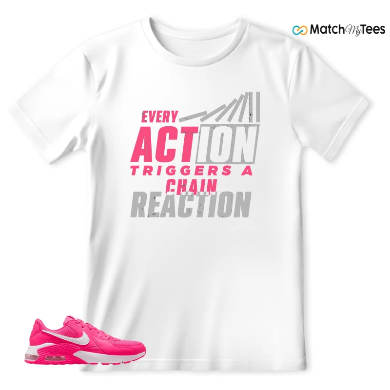 NIKE AIR MAX EXCEE BRIGHT PINK SNEAKER Matching Tees t-shirt