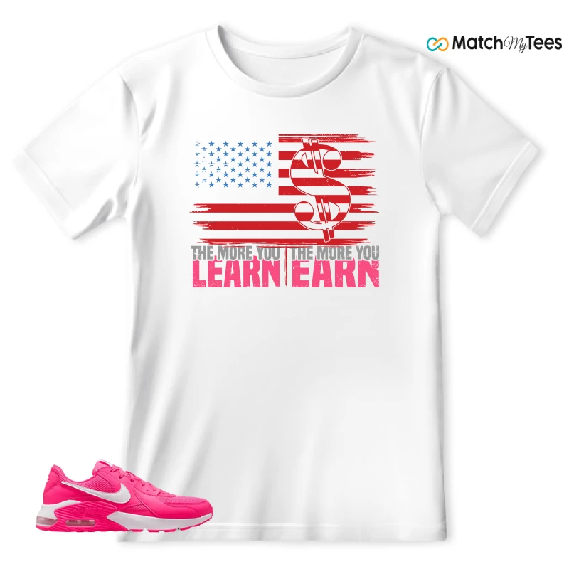 NIKE AIR MAX EXCEE BRIGHT PINK SNEAKER Matching Tees t-shirt