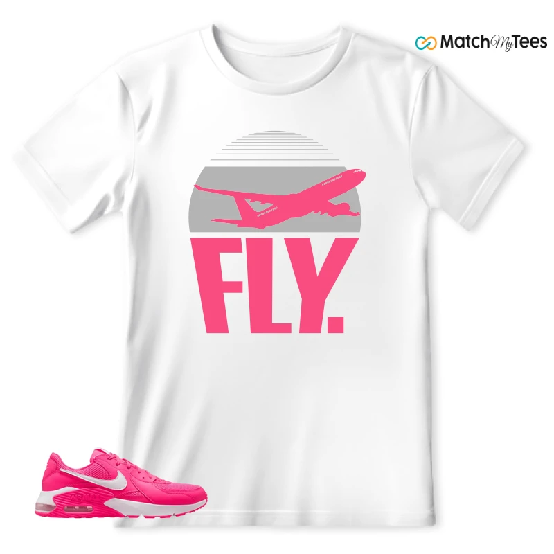 NIKE AIR MAX EXCEE BRIGHT PINK SNEAKER Matching Tees t-shirt