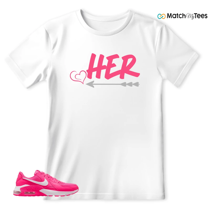 NIKE AIR MAX EXCEE BRIGHT PINK SNEAKER Matching Tees t-shirt