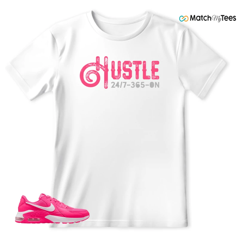NIKE AIR MAX EXCEE BRIGHT PINK SNEAKER Matching Tees t-shirt