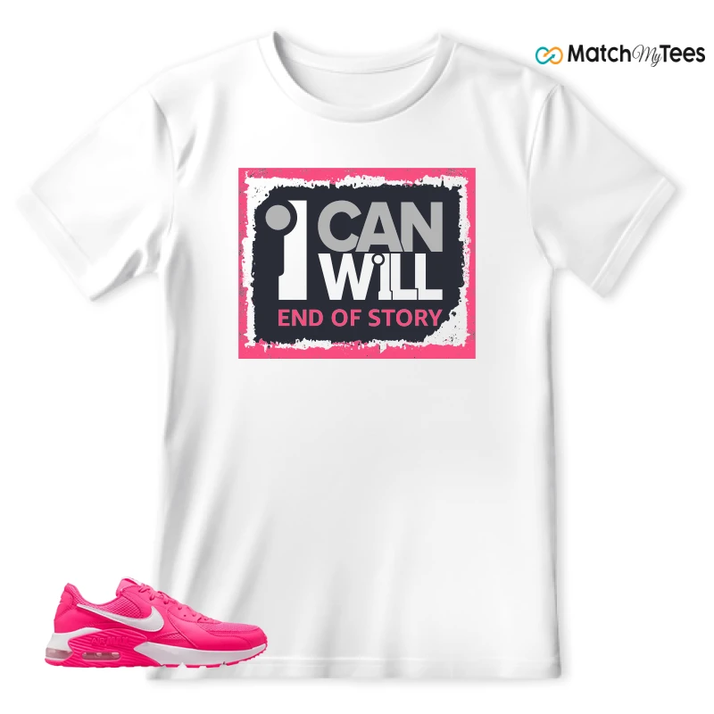 NIKE AIR MAX EXCEE BRIGHT PINK SNEAKER Matching Tees t-shirt