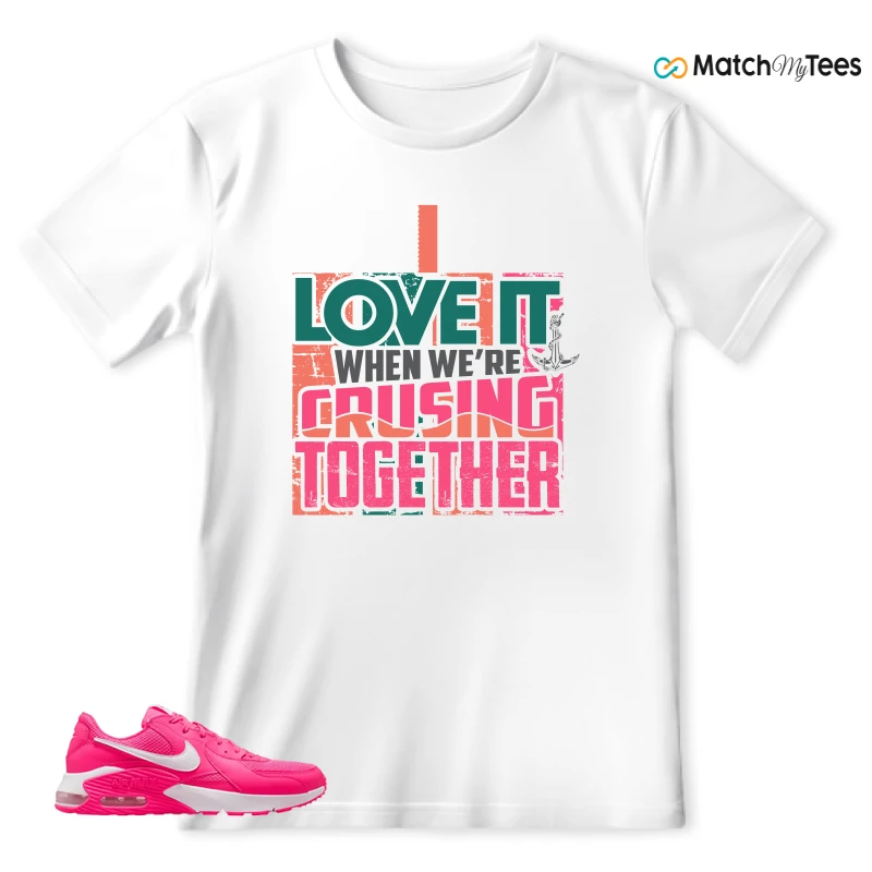 NIKE AIR MAX EXCEE BRIGHT PINK SNEAKER Matching Tees t-shirt