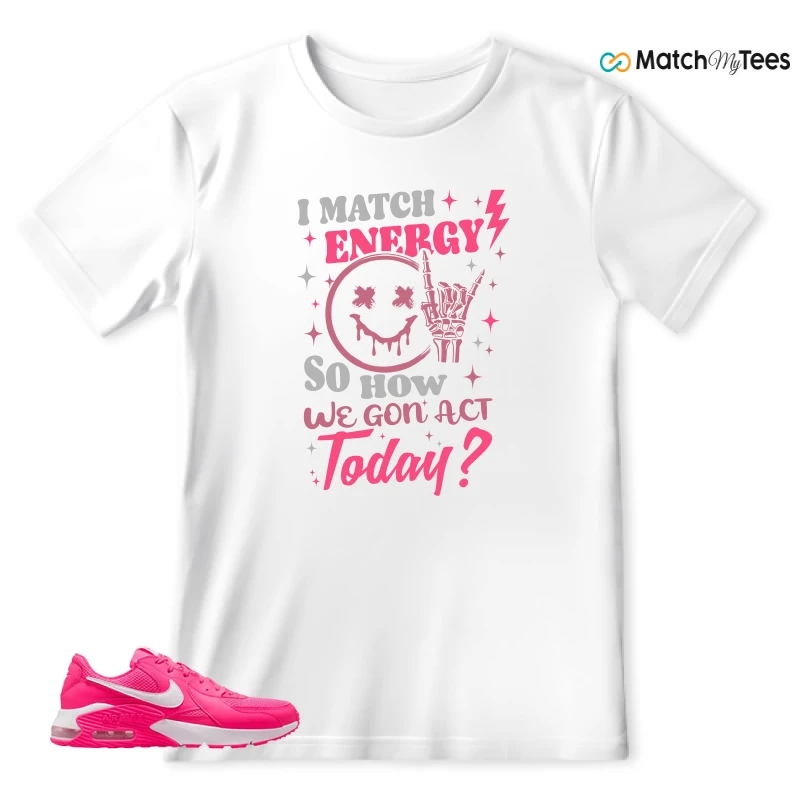 NIKE AIR MAX EXCEE BRIGHT PINK SNEAKER Matching Tees t-shirt