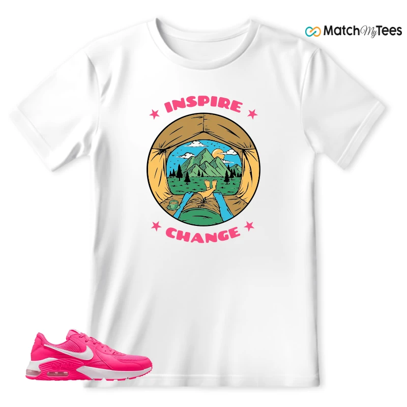 NIKE AIR MAX EXCEE BRIGHT PINK SNEAKER Matching Tees t-shirt