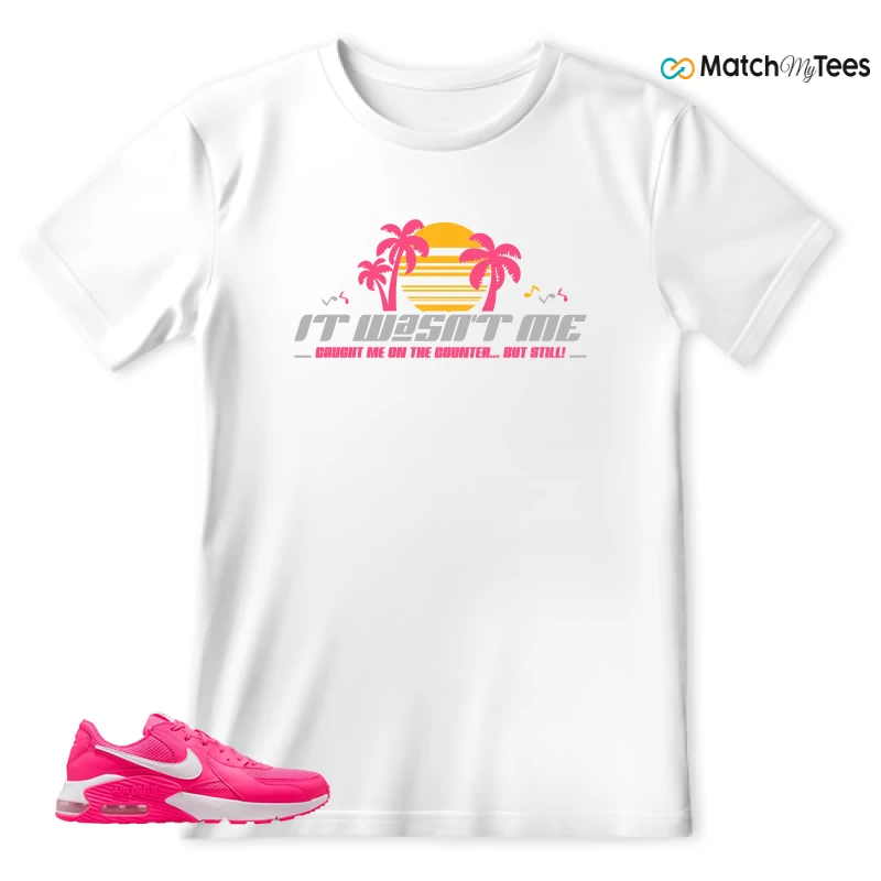 NIKE AIR MAX EXCEE BRIGHT PINK SNEAKER Matching Tees t-shirt