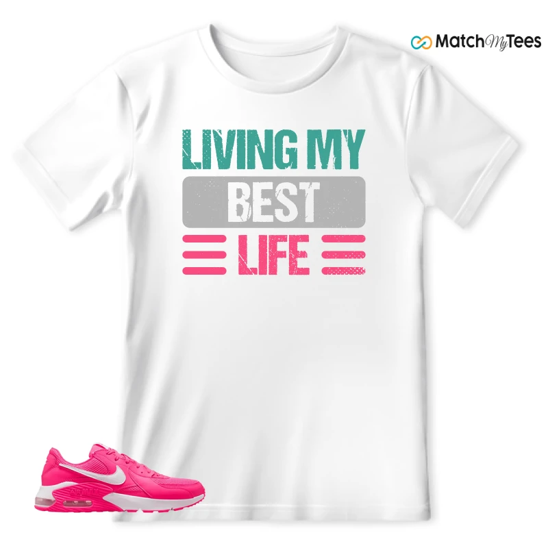 NIKE AIR MAX EXCEE BRIGHT PINK SNEAKER Matching Tees t-shirt