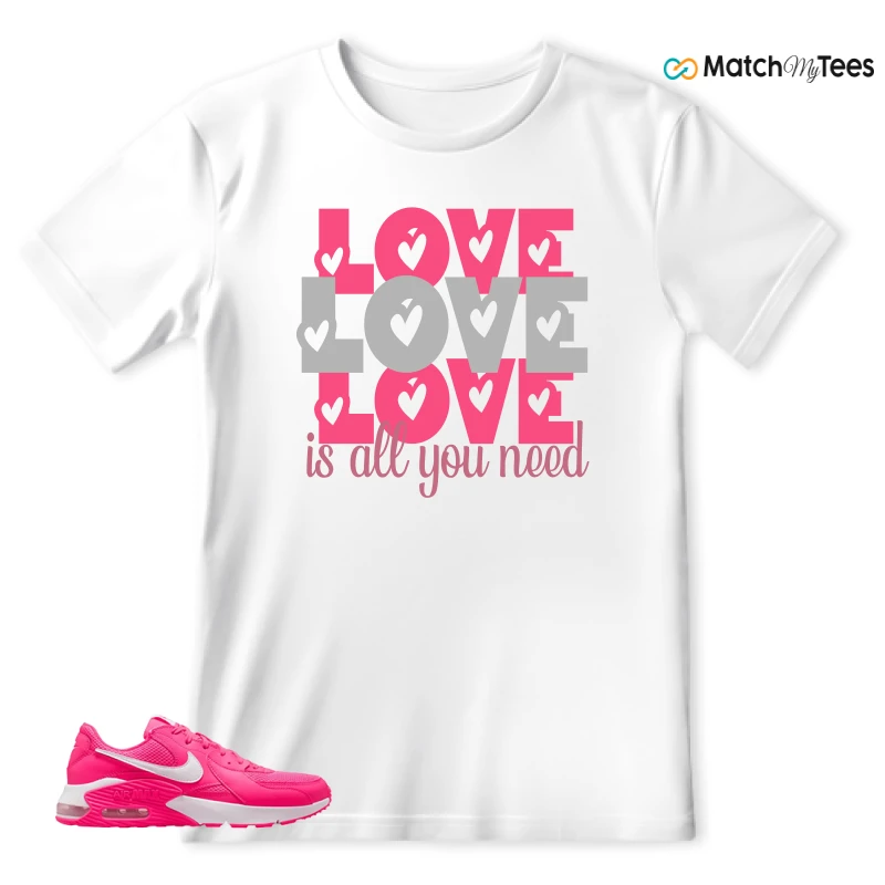NIKE AIR MAX EXCEE BRIGHT PINK SNEAKER Matching Tees t-shirt