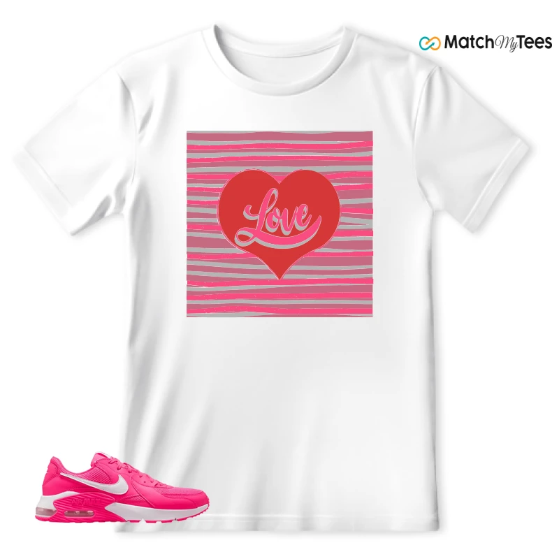 NIKE AIR MAX EXCEE BRIGHT PINK SNEAKER Matching Tees t-shirt