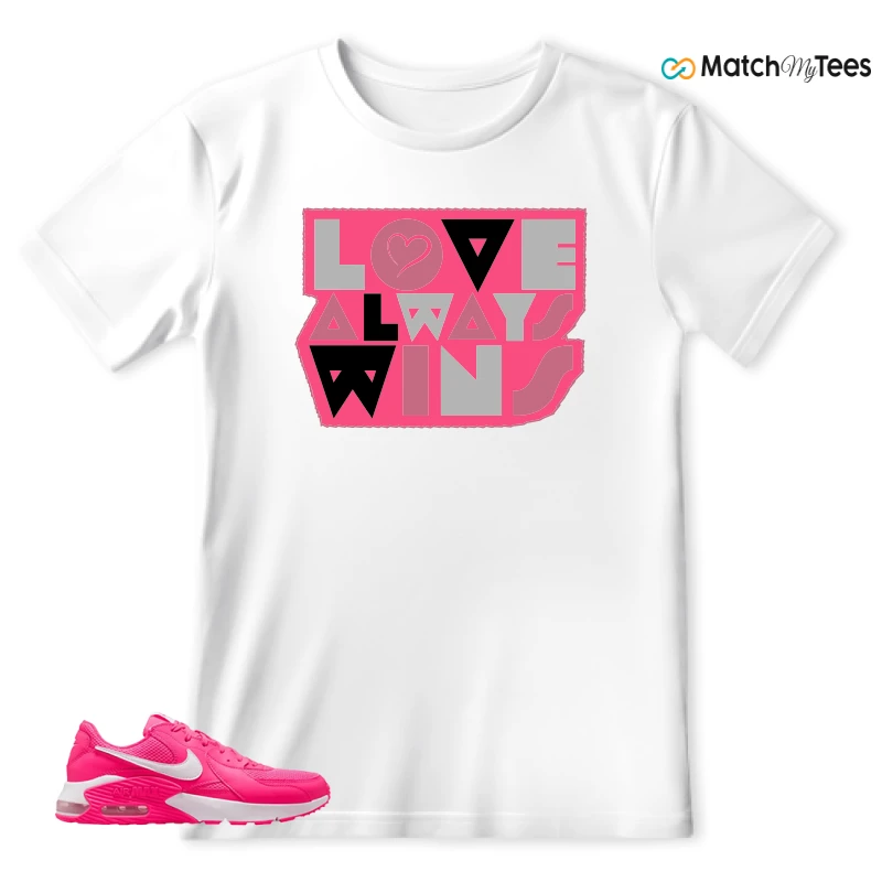 NIKE AIR MAX EXCEE BRIGHT PINK SNEAKER Matching Tees t-shirt