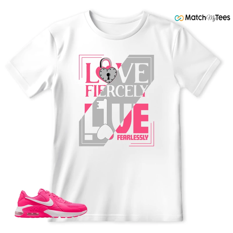 NIKE AIR MAX EXCEE BRIGHT PINK SNEAKER Matching Tees t-shirt