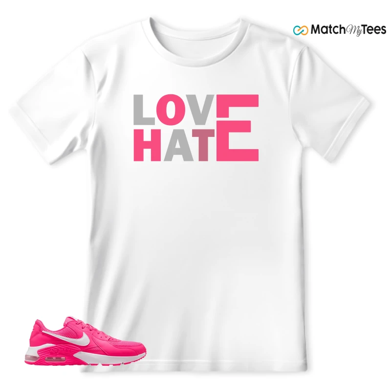 NIKE AIR MAX EXCEE BRIGHT PINK SNEAKER Matching Tees t-shirt