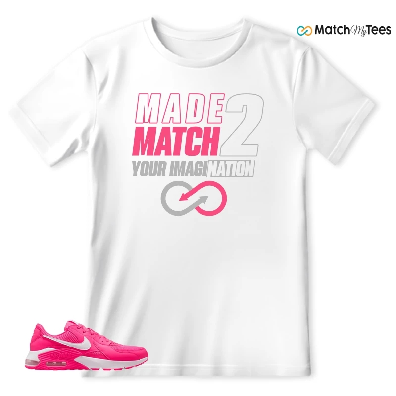 NIKE AIR MAX EXCEE BRIGHT PINK SNEAKER Matching Tees t-shirt