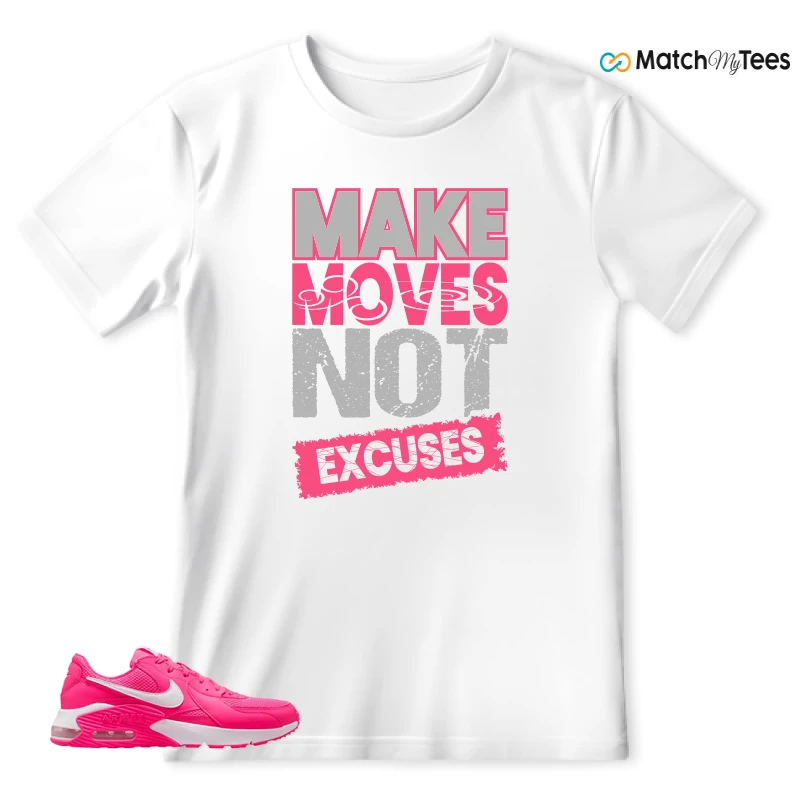 NIKE AIR MAX EXCEE BRIGHT PINK SNEAKER Matching Tees t-shirt