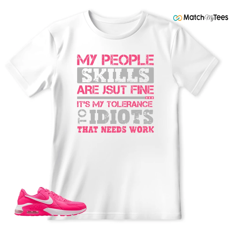 NIKE AIR MAX EXCEE BRIGHT PINK SNEAKER Matching Tees t-shirt