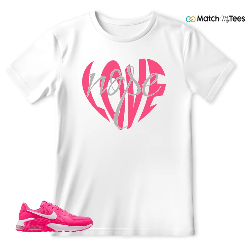 NIKE AIR MAX EXCEE BRIGHT PINK SNEAKER Matching Tees t-shirt