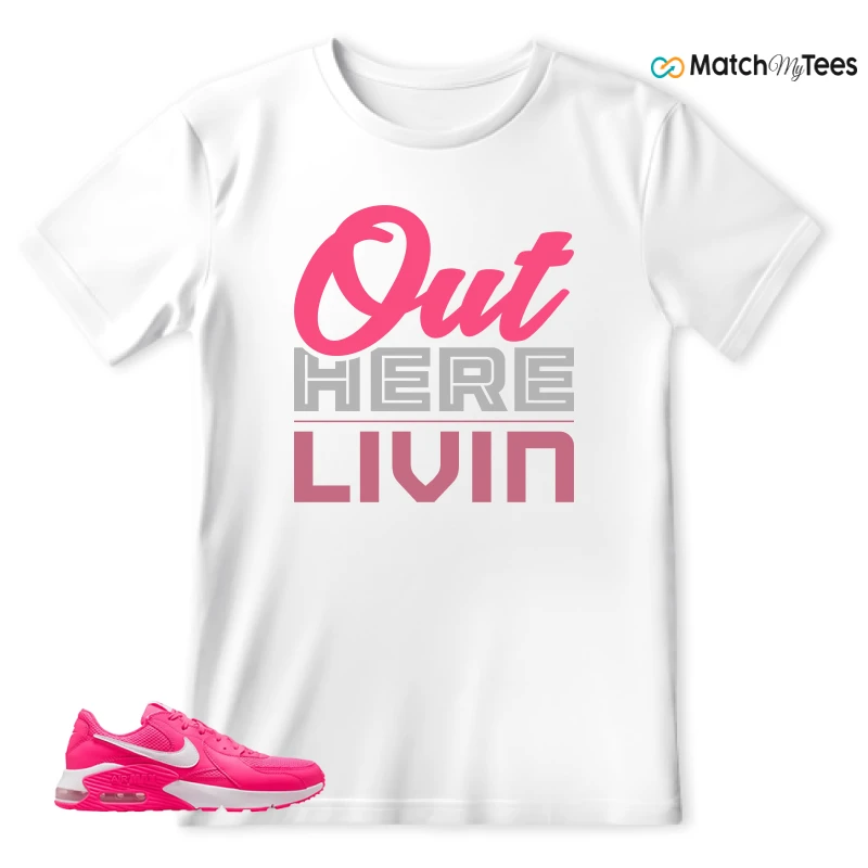 NIKE AIR MAX EXCEE BRIGHT PINK SNEAKER Matching Tees t-shirt