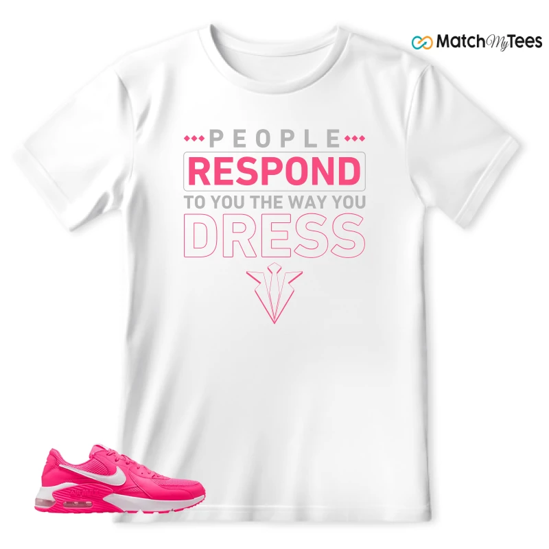 NIKE AIR MAX EXCEE BRIGHT PINK SNEAKER Matching Tees t-shirt