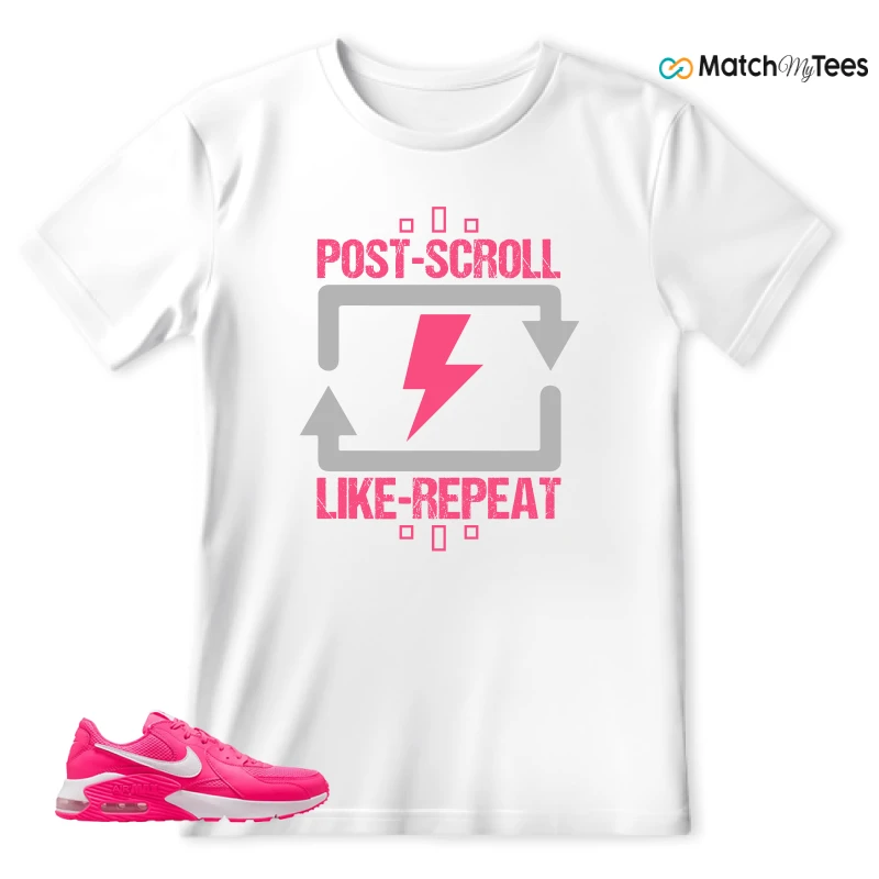 NIKE AIR MAX EXCEE BRIGHT PINK SNEAKER Matching Tees t-shirt