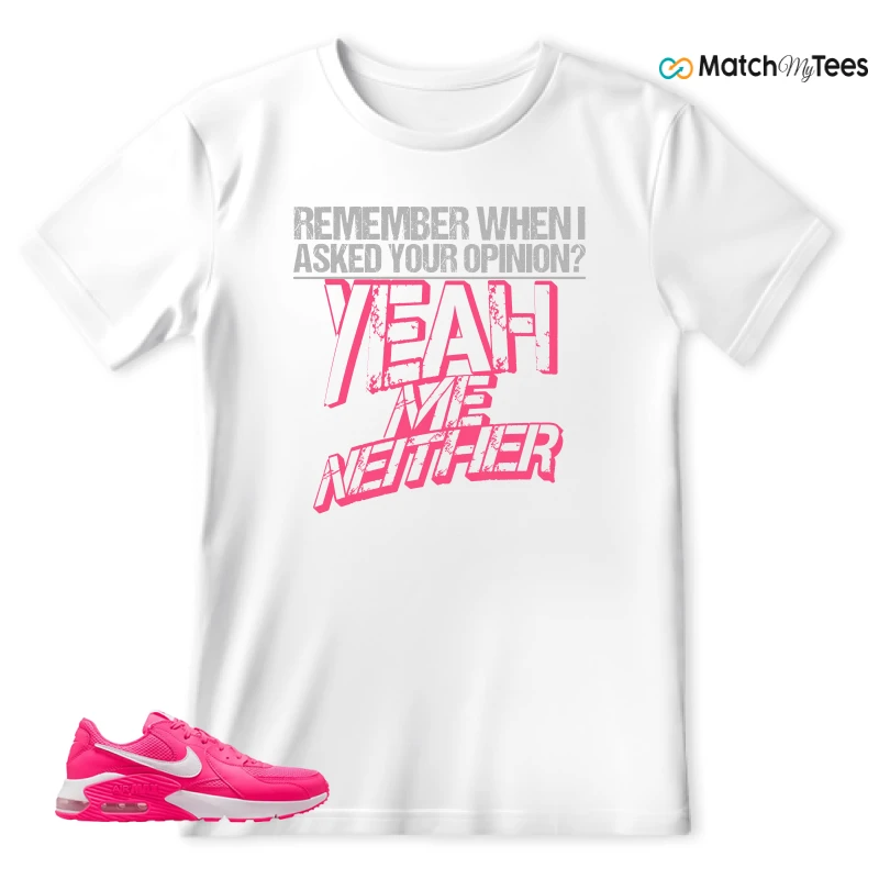 NIKE AIR MAX EXCEE BRIGHT PINK SNEAKER Matching Tees t-shirt