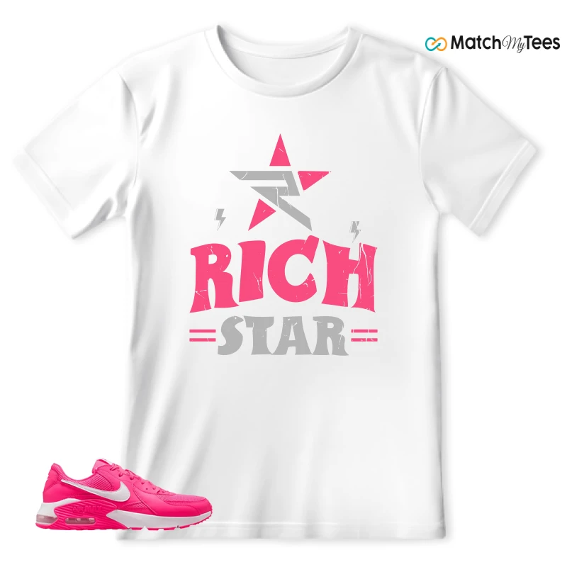 NIKE AIR MAX EXCEE BRIGHT PINK SNEAKER Matching Tees t-shirt