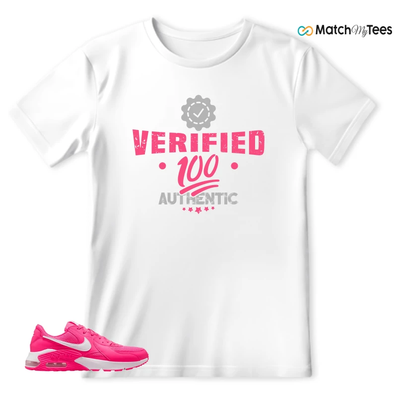 NIKE AIR MAX EXCEE BRIGHT PINK SNEAKER Matching Tees t-shirt