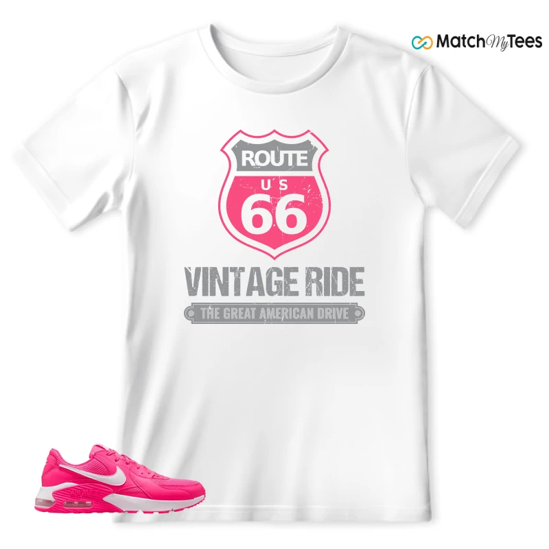 NIKE AIR MAX EXCEE BRIGHT PINK SNEAKER Matching Tees t-shirt