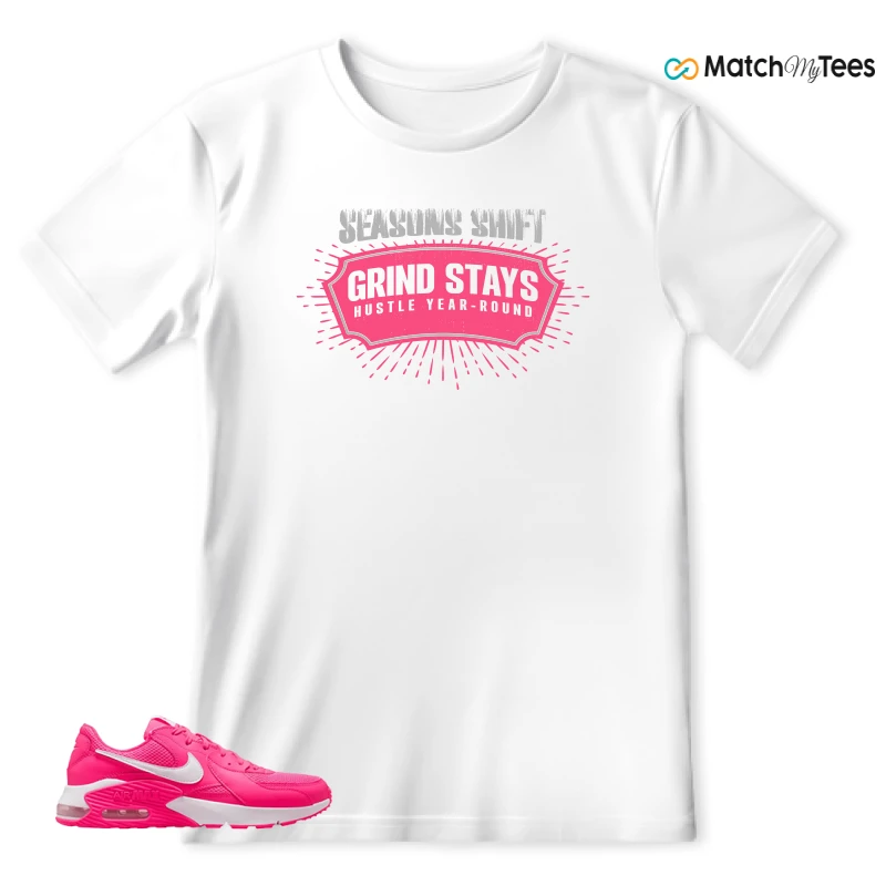 NIKE AIR MAX EXCEE BRIGHT PINK SNEAKER Matching Tees t-shirt