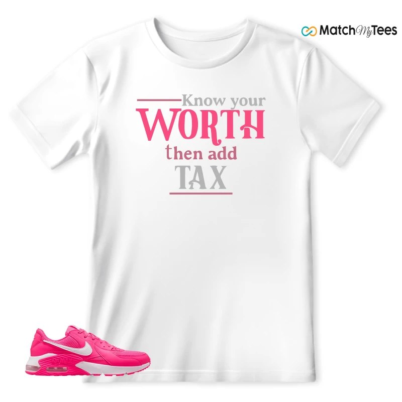 NIKE AIR MAX EXCEE BRIGHT PINK SNEAKER Matching Tees t-shirt