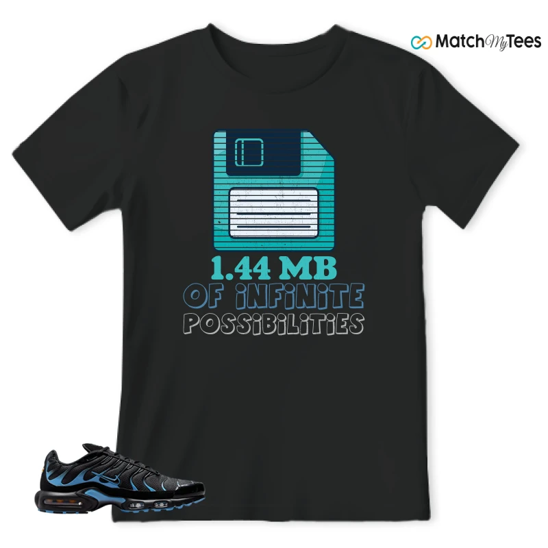 NIKE AIR MAX PLUS BLACK UNIVERSITY BLUE (2022) SNEAKER Matching Tees t-shirt