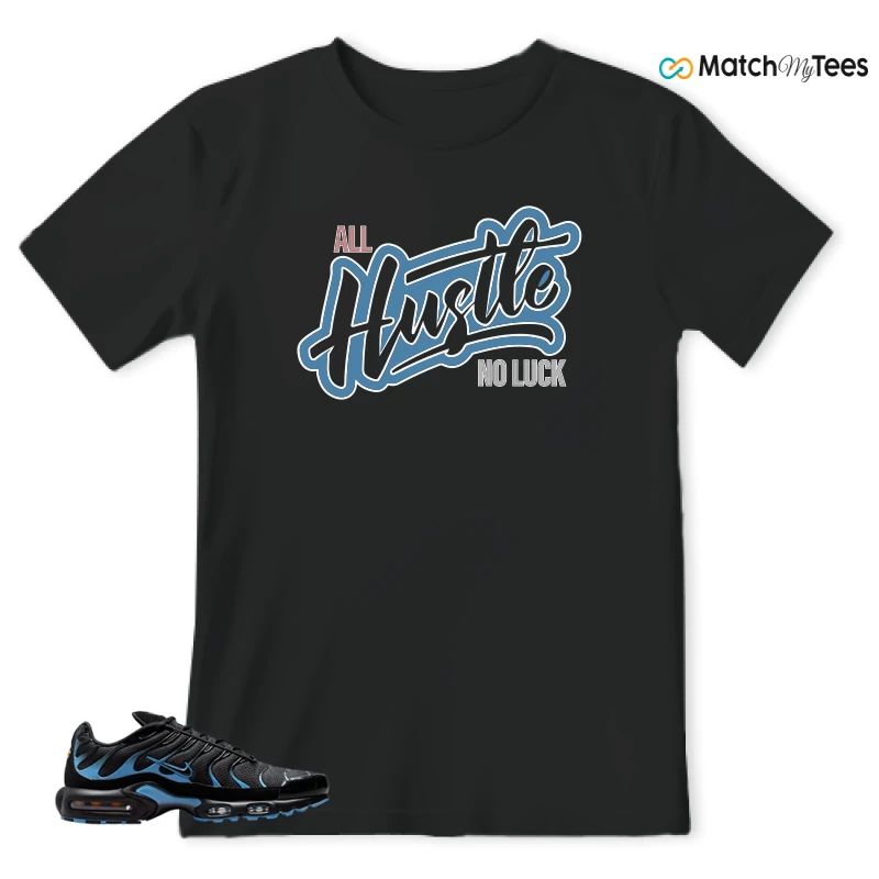 NIKE AIR MAX PLUS BLACK UNIVERSITY BLUE (2022) SNEAKER Matching Tees t-shirt