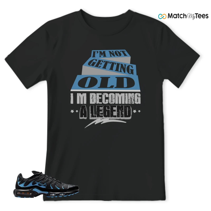 NIKE AIR MAX PLUS BLACK UNIVERSITY BLUE (2022) SNEAKER Matching Tees t-shirt