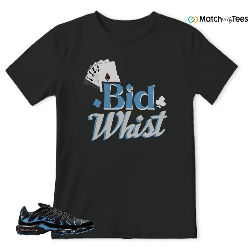 NIKE AIR MAX PLUS BLACK UNIVERSITY BLUE (2022) SNEAKER Matching Tees t-shirt