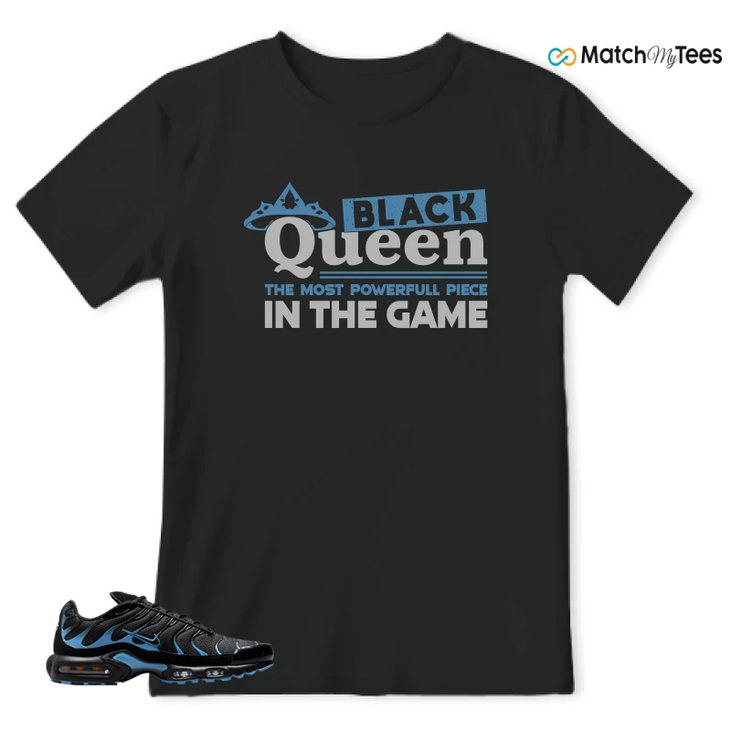 NIKE AIR MAX PLUS BLACK UNIVERSITY BLUE (2022) SNEAKER Matching Tees t-shirt