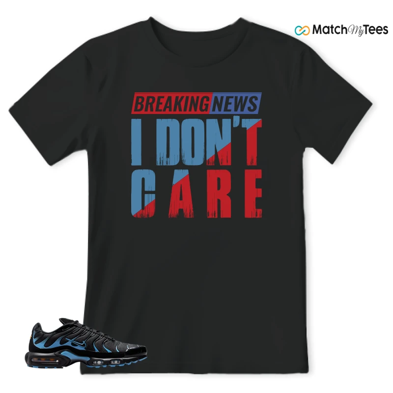 NIKE AIR MAX PLUS BLACK UNIVERSITY BLUE (2022) SNEAKER Matching Tees t-shirt