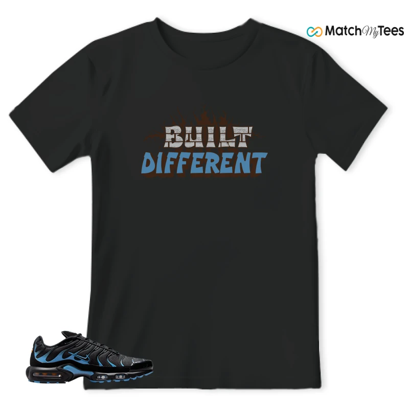 NIKE AIR MAX PLUS BLACK UNIVERSITY BLUE (2022) SNEAKER Matching Tees t-shirt