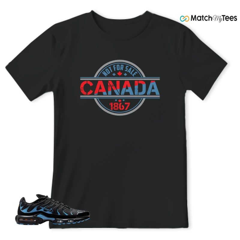 NIKE AIR MAX PLUS BLACK UNIVERSITY BLUE (2022) SNEAKER Matching Tees t-shirt