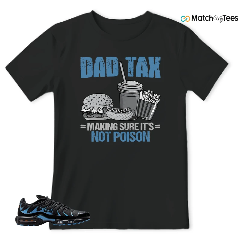 NIKE AIR MAX PLUS BLACK UNIVERSITY BLUE (2022) SNEAKER Matching Tees t-shirt