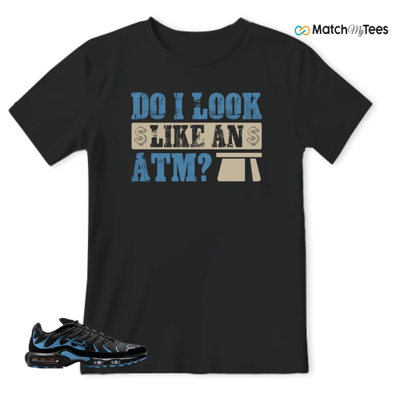 NIKE AIR MAX PLUS BLACK UNIVERSITY BLUE (2022) SNEAKER Matching Tees t-shirt