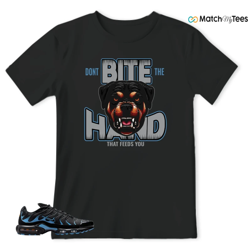 NIKE AIR MAX PLUS BLACK UNIVERSITY BLUE (2022) SNEAKER Matching Tees t-shirt