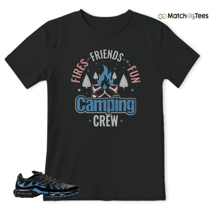 NIKE AIR MAX PLUS BLACK UNIVERSITY BLUE (2022) SNEAKER Matching Tees t-shirt