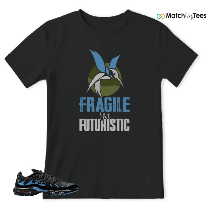 NIKE AIR MAX PLUS BLACK UNIVERSITY BLUE (2022) SNEAKER Matching Tees t-shirt