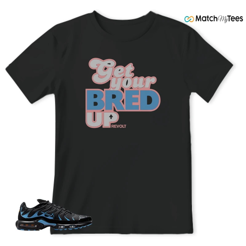 NIKE AIR MAX PLUS BLACK UNIVERSITY BLUE (2022) SNEAKER Matching Tees t-shirt