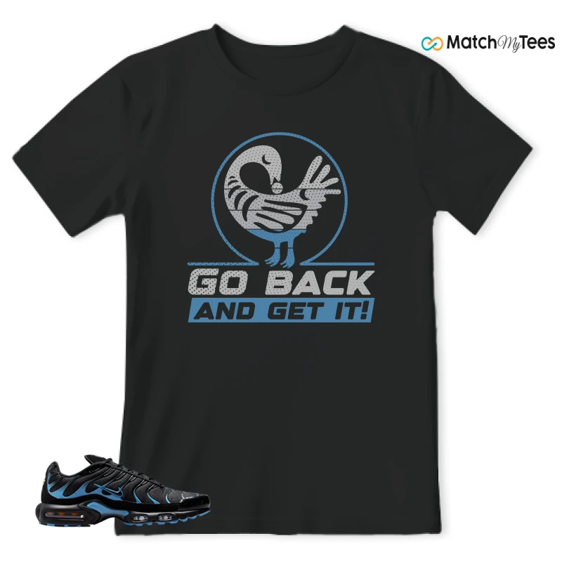 NIKE AIR MAX PLUS BLACK UNIVERSITY BLUE (2022) SNEAKER Matching Tees t-shirt