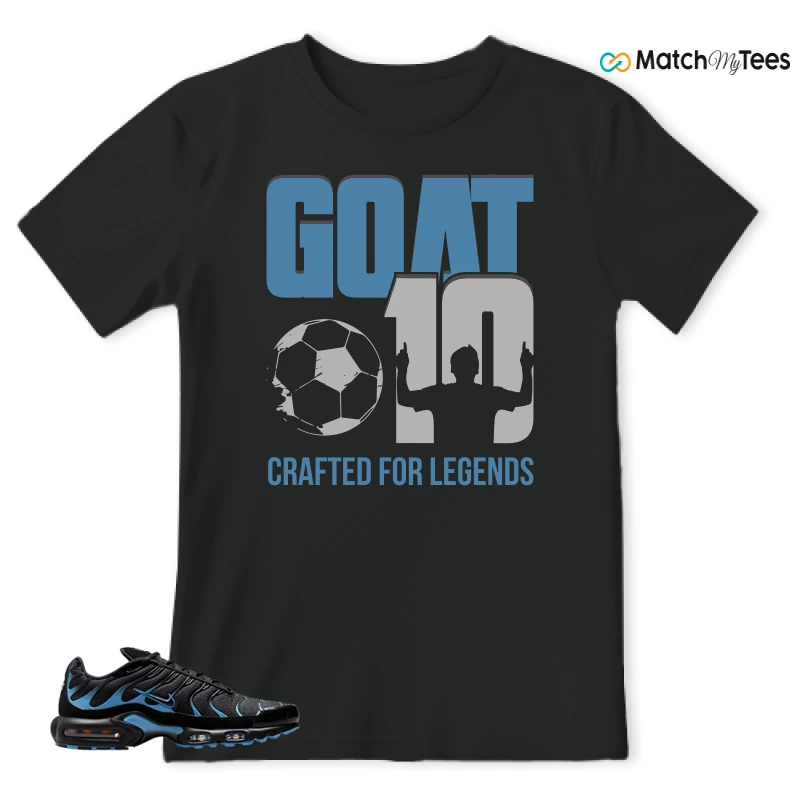 NIKE AIR MAX PLUS BLACK UNIVERSITY BLUE (2022) SNEAKER Matching Tees t-shirt