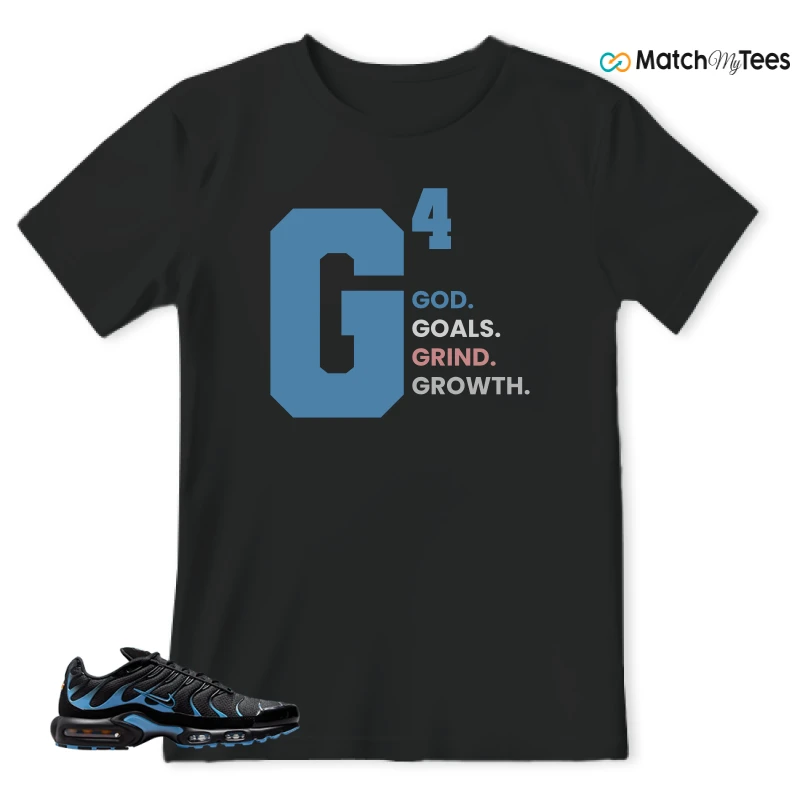 NIKE AIR MAX PLUS BLACK UNIVERSITY BLUE (2022) SNEAKER Matching Tees t-shirt